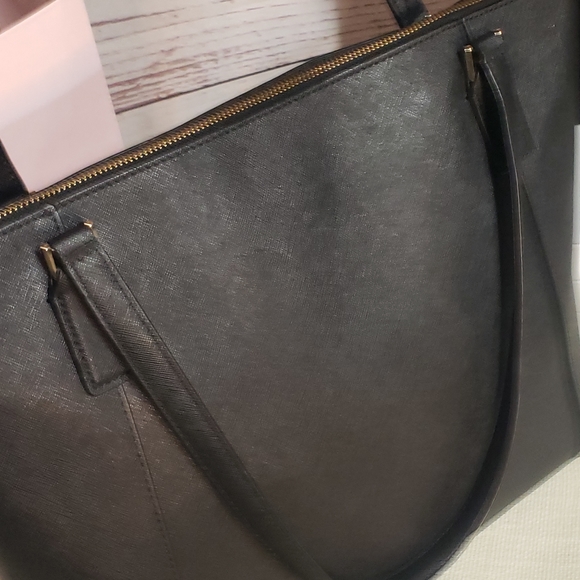 Kate Spade Black leather handbag/tote - Picture 7 of 15